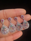 Simple Multi-color Water Drop Shape Decorated Earrings