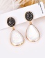 Fashion White Background Alloy Shell Drop Earrings