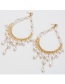 Fashion Gold Drop-shaped Imitation Pearl Earrings