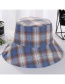 Fashion Pink Plaid Double-sided Fisherman Hat