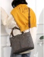 Fashion Gray One-shoulder Large Tote Diagonal Bag