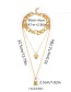 Fashion Gold Diamond-locked Multi-layer Long Necklace