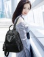 Fashion Black Large-capacity Backpack