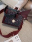 Fashion Red Wine Sequined Shoulder Handle Bow Crossbody Small Square Bag