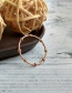 Fashion Rose Gold Geometric Stainless Steel Ring