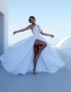 White Sleeveless Sling Dress