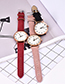 Fashion Leather Pink Pu Alloy Electronic Watch