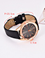 Fashion Navy Solid Color Pu Alloy Electronic Watch