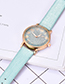 Fashion White Pu Sequin Alloy Electronic Watch