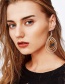 Fashion Amber Alloy Acetate Plate Drop Earrings