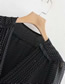 Fashion Black Dots Dot Printed Pleated Stitching V-neck Pullover Dress