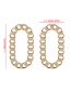 Fashion Gold Alloy Hollow Ring Earrings