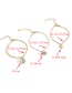 Fashion Gold Bow With Diamond Ring Cutout 3 Sets Of Bracelets