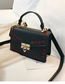 Fashion Red Color Nail Small Square Bag Lock Buckle Shoulder Bag