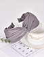 Fashion Gray Cloth Knotted Monochrome Headband