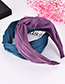 Fashion Purple Cloth Knotted Monochrome Headband
