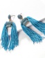 Fashion Blue Alloy Wire Tassel
