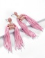 Fashion Pink Alloy Wire Tassel