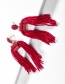 Fashion Red Alloy Wire Tassel