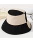 Fashion Navy Flat Color Cotton Fisherman Hat