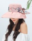 Fashion Pink Cotton Printed Fabric Straps With Bows And Big Hats