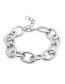 Fashion White K Popular Aluminum Chain Chain Anklet