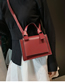 Fashion Red Wine Shoulder Messenger Bag