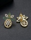 Fashion Gold Fruit Copper And Zirconium Earrings