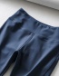 Fashion Navy Plastic Hip Shorts