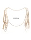 Fashion Gold Alloy Plated Multi-layer Tassel-studded Shoulder Chain