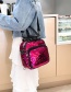 Fashion Blue Sequined Backpack