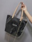 Fashion White Transparent Jelly Letter Hand Bag Shoulder Bag