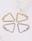 Fashion Gold Geometric Triangle Alloy Earrings