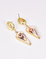 Fashion Gold Alloy Shell Hollow Geometric Earrings