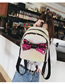 Fashion Pink Cartoon Bow Sequins Laser Children's School Bag