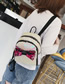 Fashion White Cartoon Bow Sequins Laser Children's School Bag