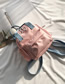Fashion Pink Contrast Waterproof Bag