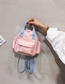 Fashion Pink Contrast Waterproof Bag
