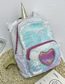 Fashion White Sequined Cartoon Laser Backpack