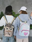 Fashion Brown Sequined Cartoon Laser Backpack