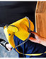 Fashion Yellow Three-dimensional Small Elephant Slung Pu Single Shoulder Bag