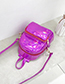 Fashion Silver Laser Pure Color Backpack