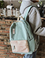 Fashion Yellow Contrast Canvas Backpack
