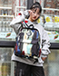 Fashion Color Painted Graffiti Backpack