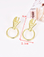 Fashion Gold Alloy Palm Earrings