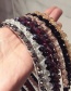 Fashion Black Wrapped Crystal Beads: Fine-edged Headband