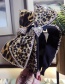 Fashion Big Leopard Diamonded Bow Wide-brimmed Headband