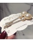 Fashion 4 Pairs Of Pearls Pearl-set Diamond Hair Clip