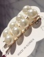 Fashion 4 Pairs Of Pearls Pearl-set Diamond Hair Clip