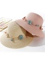 Fashion Beige Flower Straw Hat